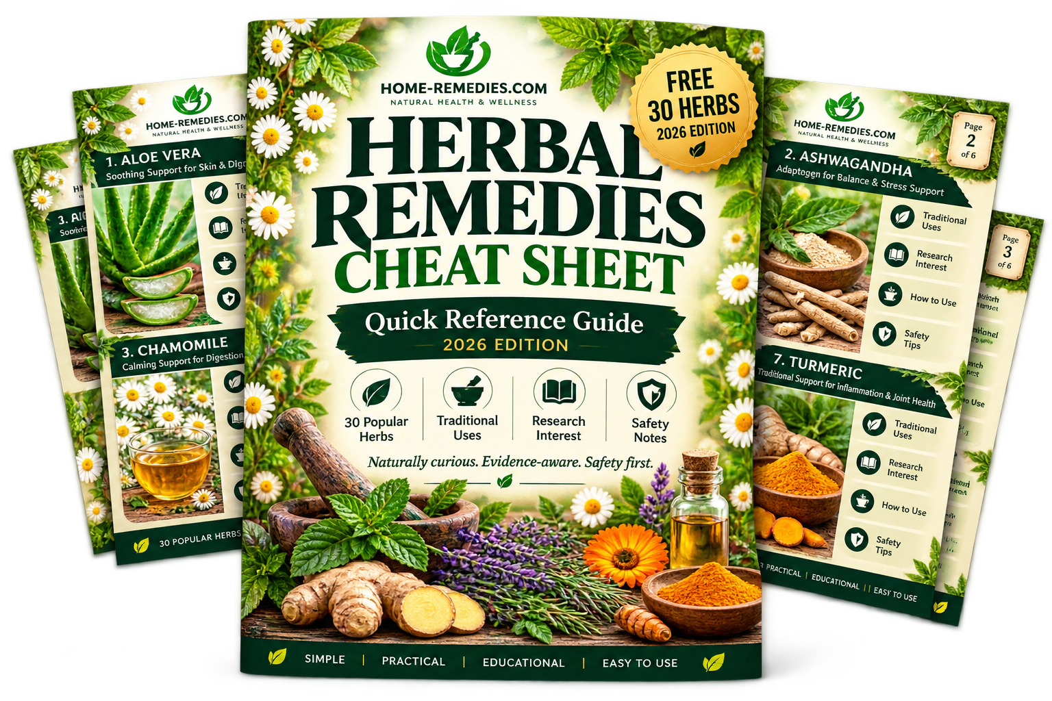 Herbal Remedies Cheat Sheet