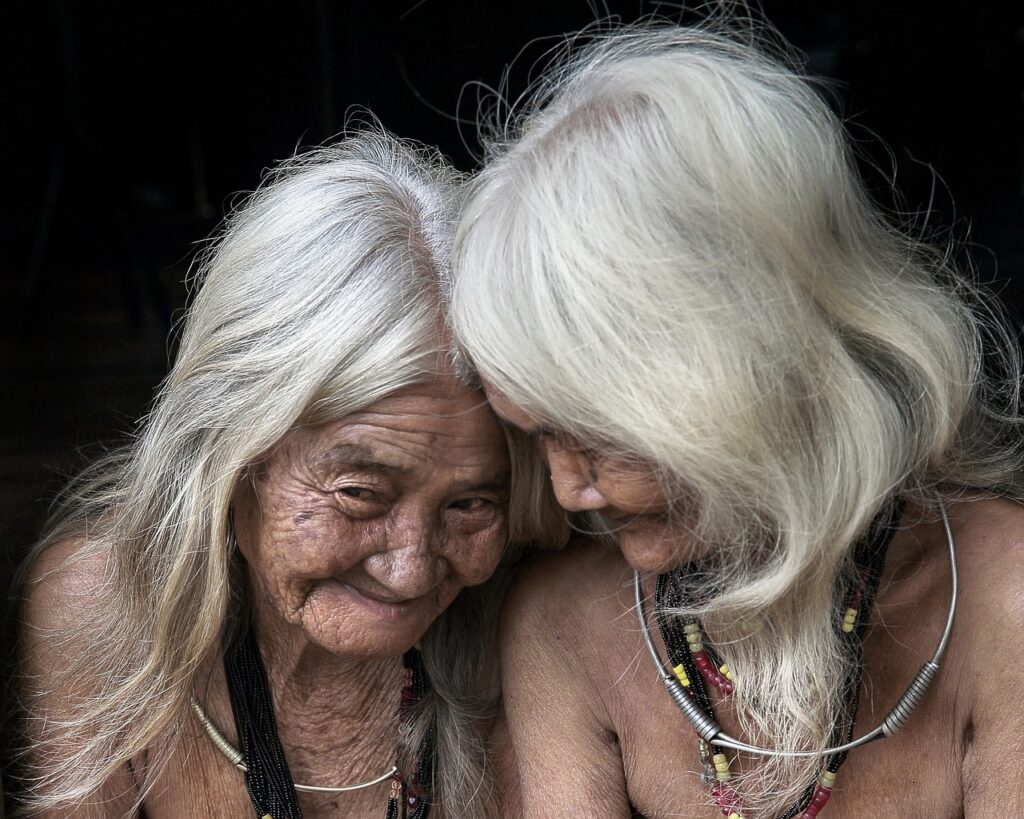 woman with wrinkles