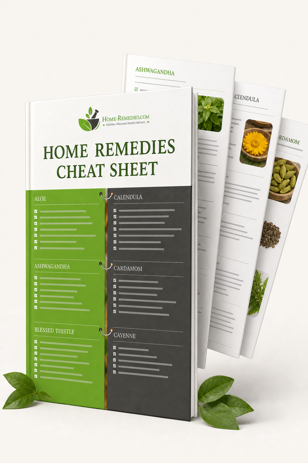 Printable Herbal Remedies Cheat Sheet featuring more than 25 popular herbs and common wellness uses.